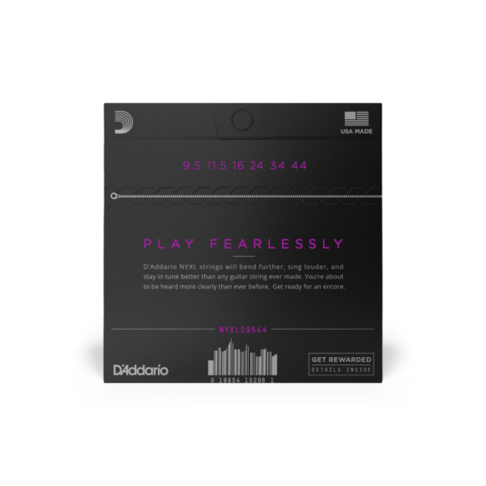 Струни для гітари D'Addario NYXL Electric Super Light Plus (09.5-44) (NYXL09544)