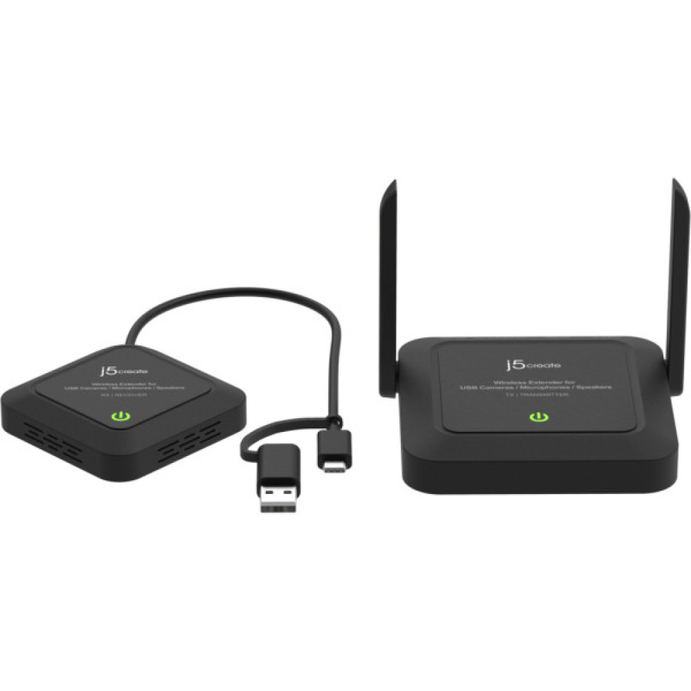 Адаптер extender 25m WIFI 2xUSB-A + USB-C + 3.5mm J5create (JVW120-N)