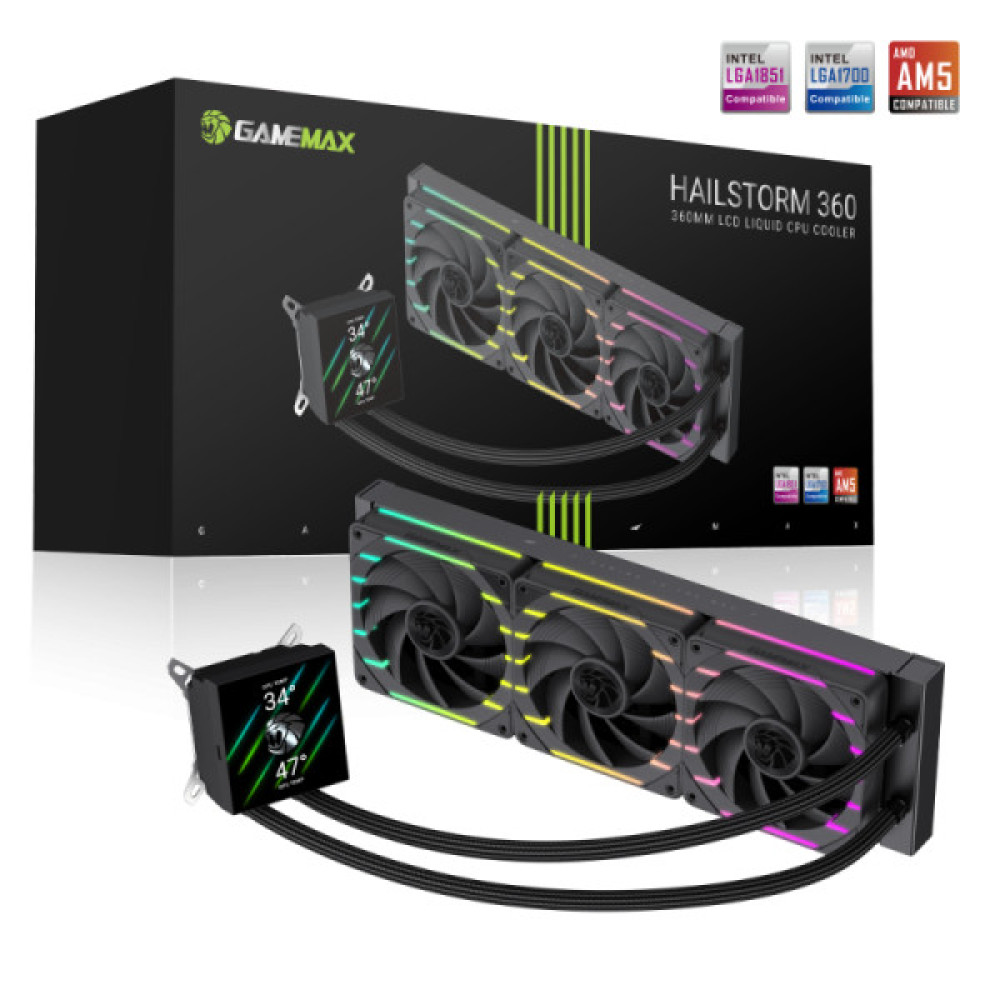 GAMEMAX HAILSTORM 360 BK