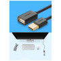 Дата кабель USB 2.0 AM/AF 1.0m US103 black Ugreen (10314)