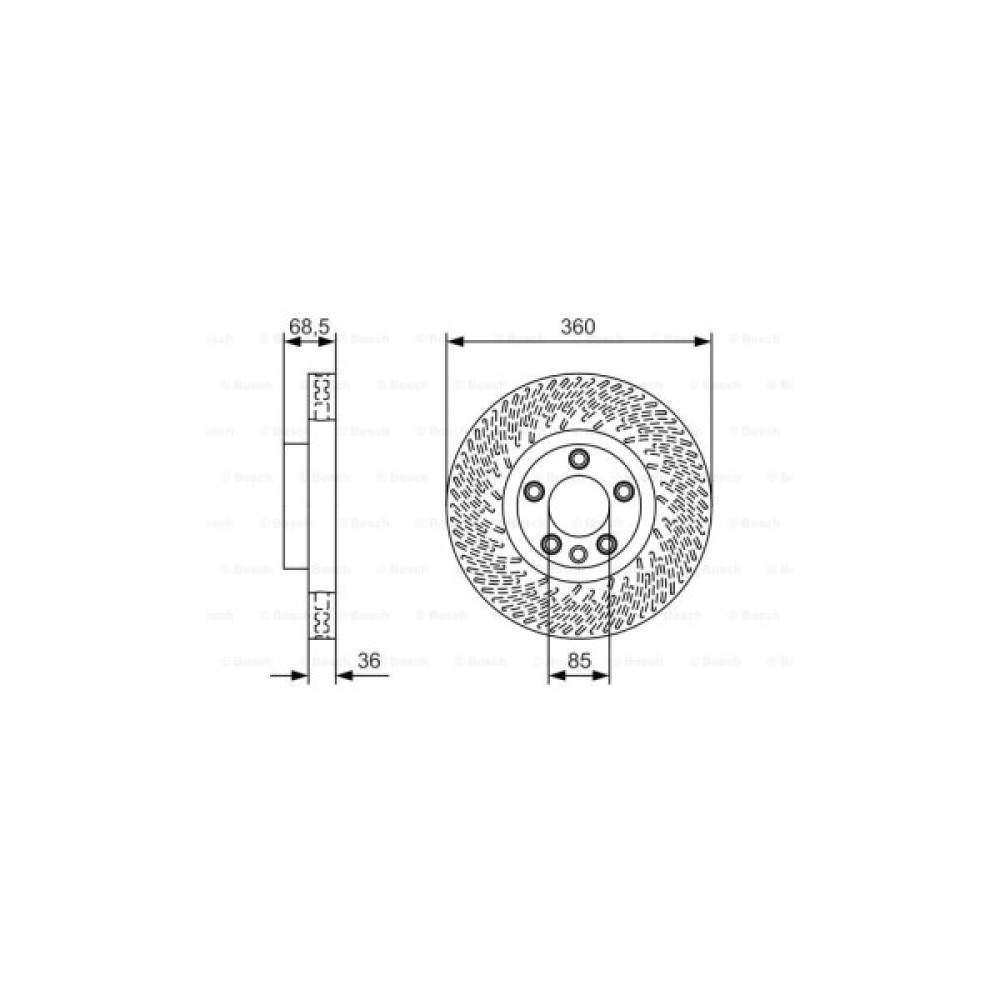 Гальмівний диск Bosch 0 986 479 B12