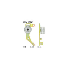 Ролик натягувача ременя SKF VKM 13241