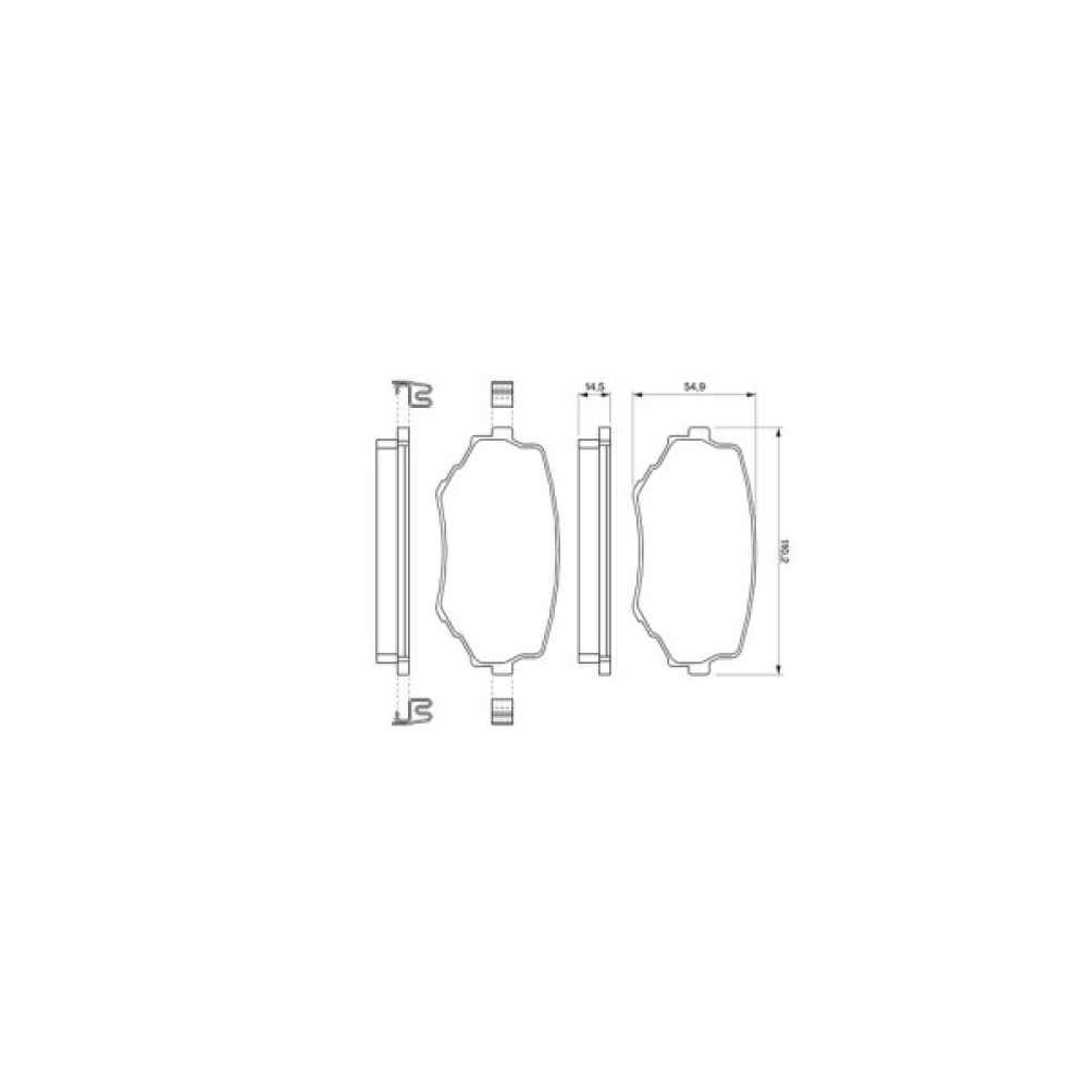 Гальмівні колодки Bosch 0 986 424 669