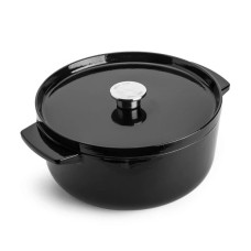 Каструля KitchenAid чавунна з кришкою 5,2 л Чорна (CC006061-001) Каструля KitchenAid чавунна з кришкою 5,2 л Чорна (CC006061-001)