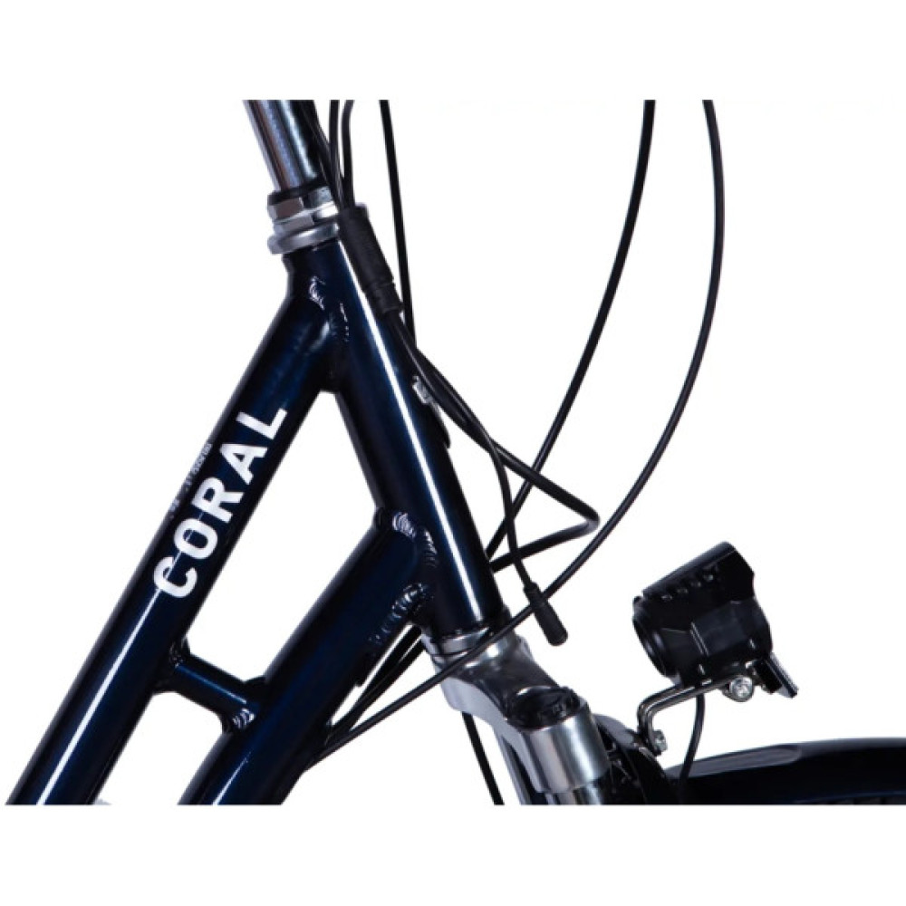 Електровелосипед Dorozhnik 28" eCORAL DD FR рама-19" 48B 17.5А*г 500Вт 2026 темно-сірий (ELB-D-28-118)