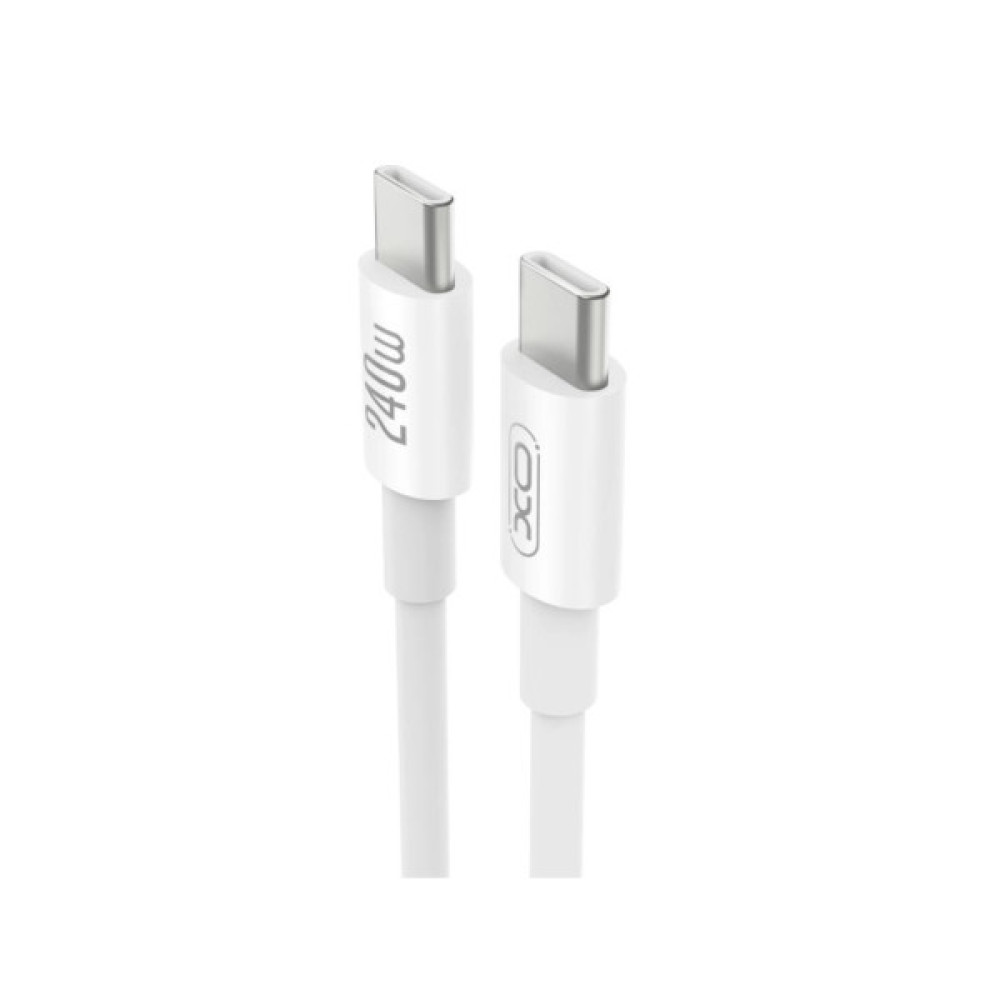 Дата кабель USB-C to USB-C 1.0m 240W white XO (XO-CB-240CC-WH)