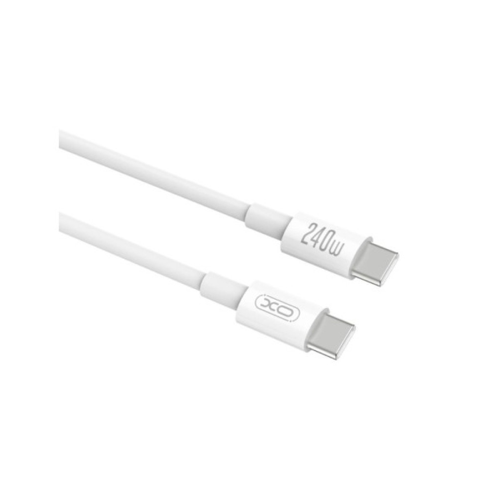 Дата кабель USB-C to USB-C 1.0m 240W white XO (XO-CB-240CC-WH)