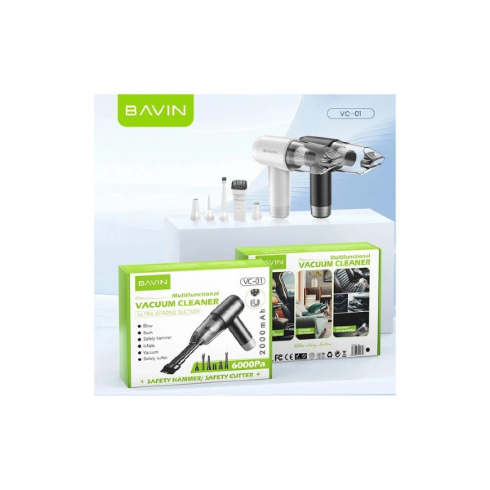 Пилосос BAVIN VC-01 6000Pa 2000 mAh Black (Z-VC01 BK)