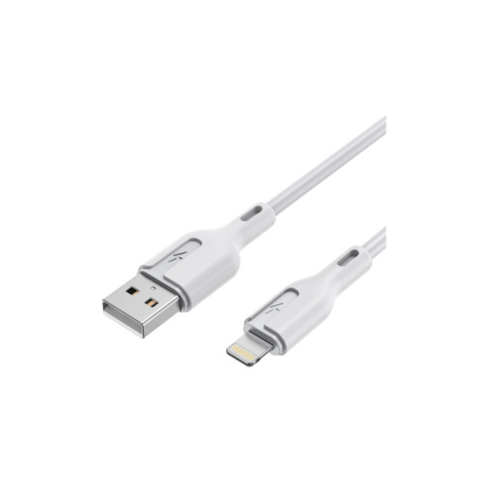 Дата кабель USB 2.0 AM to Lightning 1.0m 2.4A white Choetech (XAL-0003-WH-V2)