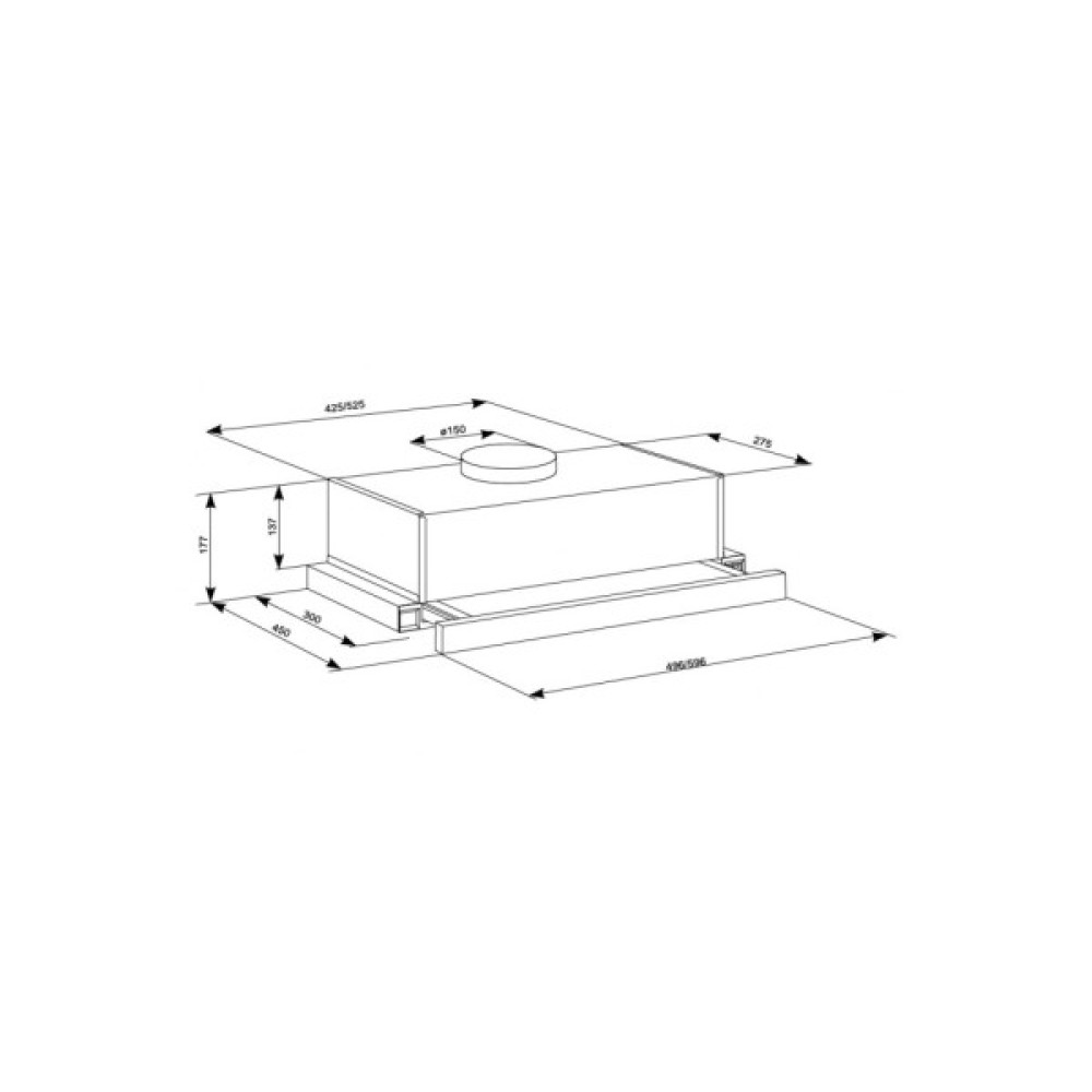 Витяжка кухонна Eleyus LOTUS 1000 60 WH
