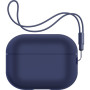 Чохол для навушників Armorstandart Silicone Case with straps для Apple Airpods Pro 2 Dark Blue (ARM68609) Чохол для навушників Armorstandart Silicone Case with straps для Apple Airpods Pro 2 Dark Blue (ARM68609)