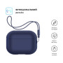 Чохол для навушників Armorstandart Silicone Case with straps для Apple Airpods Pro 2 Dark Blue (ARM68609) Чохол для навушників Armorstandart Silicone Case with straps для Apple Airpods Pro 2 Dark Blue (ARM68609)