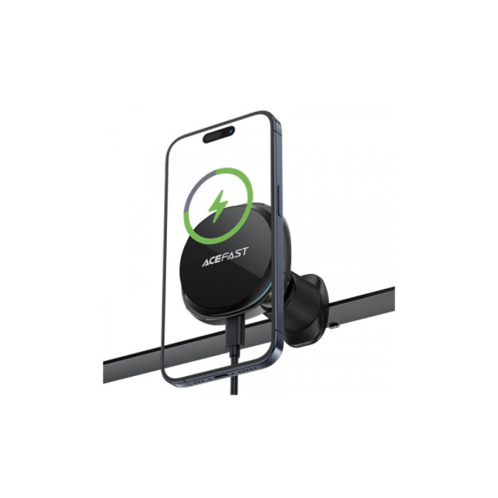 Універсальний автотримач Acefast D31 Magnetic wireless charging (6974316283218)