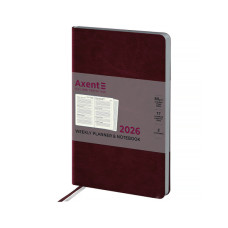 Тижневик Axent датований 2026 Partner City Soft 125х195, коричневий (8521-26-05-A)