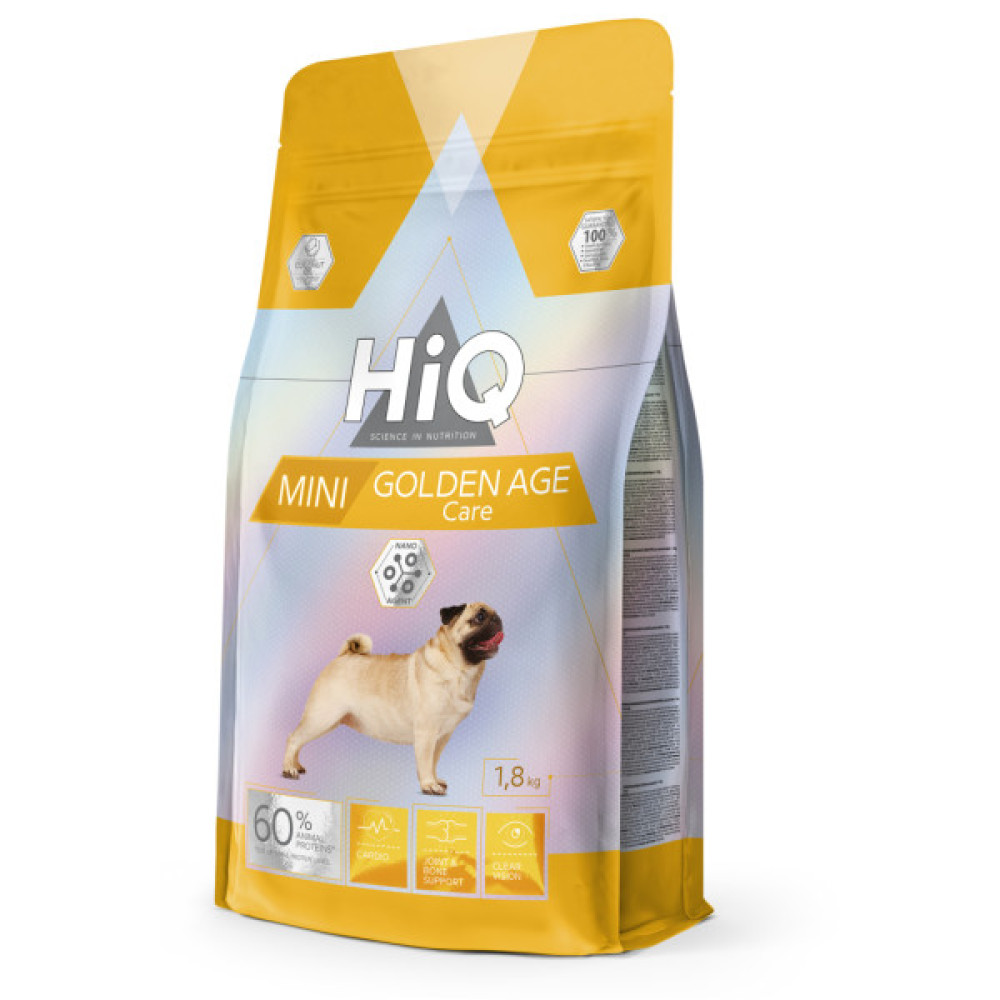 Сухий корм для собак HiQ Mini Golden Age Сare 7 кг (HIQ45408)