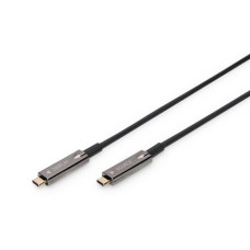 Дата кабель USB-C to USB-C 10.0m AOC 4K60Hz HDR Dolby Vision HDR10 3D 21.6Gbps Digitus (AK-330160-100-S)