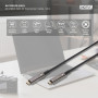 Дата кабель USB-C to USB-C 10.0m AOC 4K60Hz HDR Dolby Vision HDR10 3D 21.6Gbps Digitus (AK-330160-100-S)