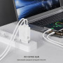 Зарядний пристрій XO QC16U 1xUSB-C PD30W + 1xUSB QC3.0 GaN white (XO-QC16U)