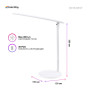 Настільна лампа ColorWay 4W with built-in battery 1800 mAh USB in/out 5V*1A, white (CW-DL02B-W) Настільна лампа ColorWay 4W with built-in battery 1800 mAh USB in/out 5V*1A, white (CW-DL02B-W)
