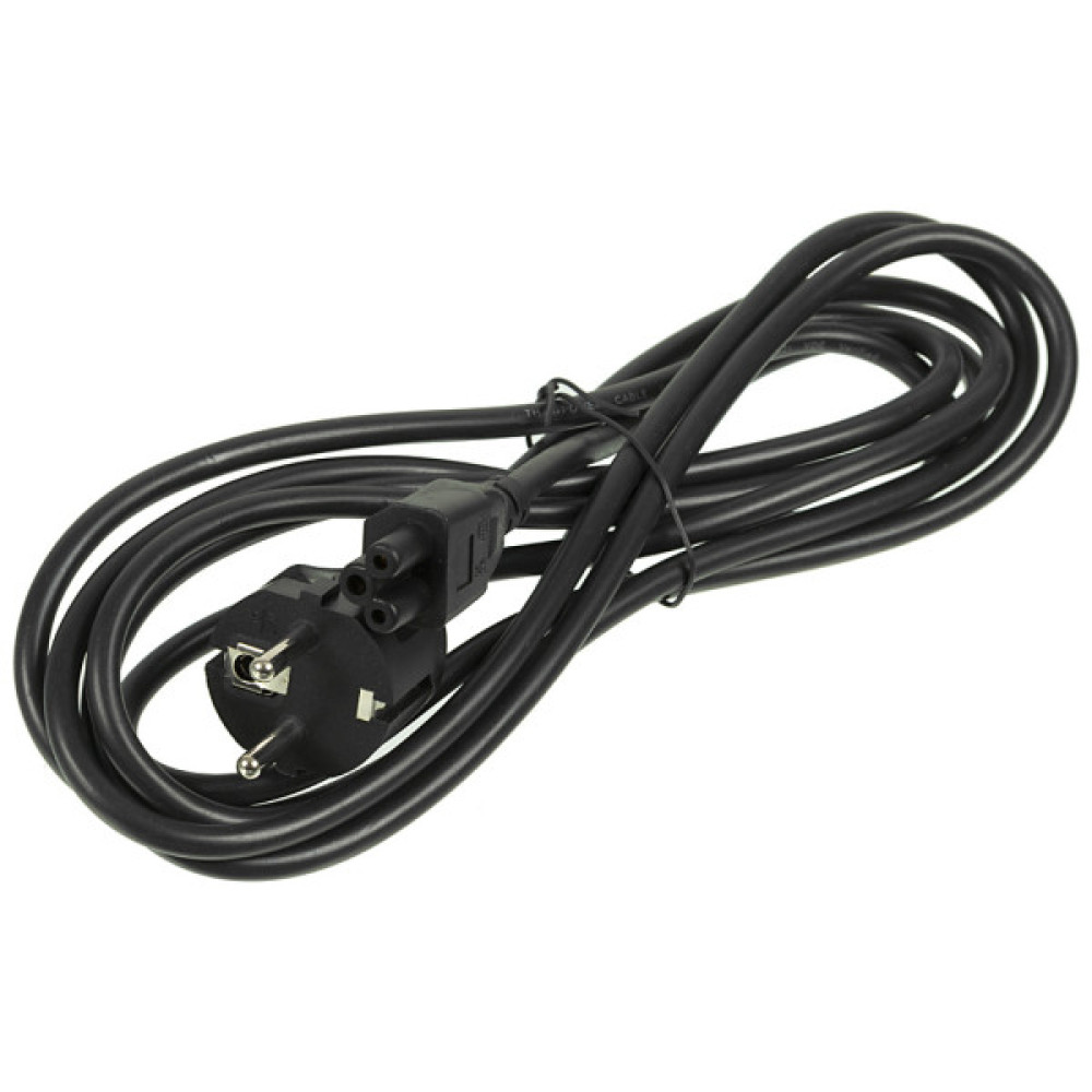 Кабель живлення C5 1.2m 0.75mm2 Merlion (PC-186 CEE7/7-IECC5CCA12)