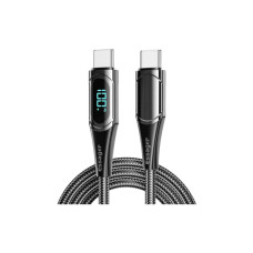 Дата кабель USB-C to USB-C 2.0m 100W Digital Display black Essager (ES-XCTT1-YDA01)