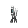 Дата кабель USB-C to USB-C 2.0m 100W Digital Display black Essager (ES-XCTT1-YDA01)