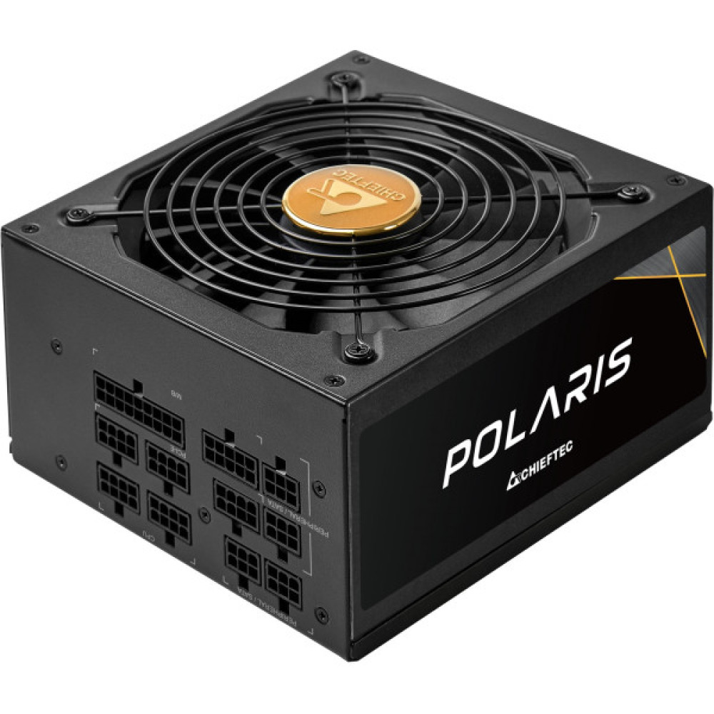 Блок живлення CHIEFTEC Polaris 3.0 (1250W), >90%, 80+ Gold, 135мм FDB, 1xMB 24pin(20+4), 2xCPU 8pin(4+4), 4xMolex, 12xSATA, 4xPCIe 8pin(6+2), 1xPCIe GEN5 16pin, Fully Modular