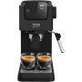 Кавоварка Beko ріжкова 1.1л, мелена, ручний капучинатор, підігрів чашок, авторецептів - 2, дисплей, чорний