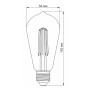 Лампочка Videx Filament ST64FA 10W E27 2200K бронза (VL-ST64FA-10272) Лампочка Videx Filament ST64FA 10W E27 2200K бронза (VL-ST64FA-10272)