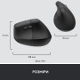 Мишка Logitech Lift Vertical Ergonomic Wireless/Bluetooth for Business Graphite (910-006494) Мишка Logitech Lift Vertical Ergonomic Wireless/Bluetooth for Business Graphite (910-006494)