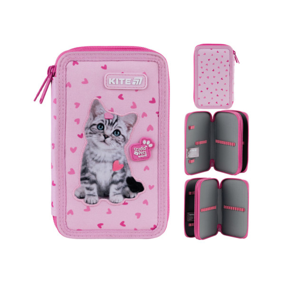 Пенал Kite 623 Studio Pets, 2 відділення (SP25-623)