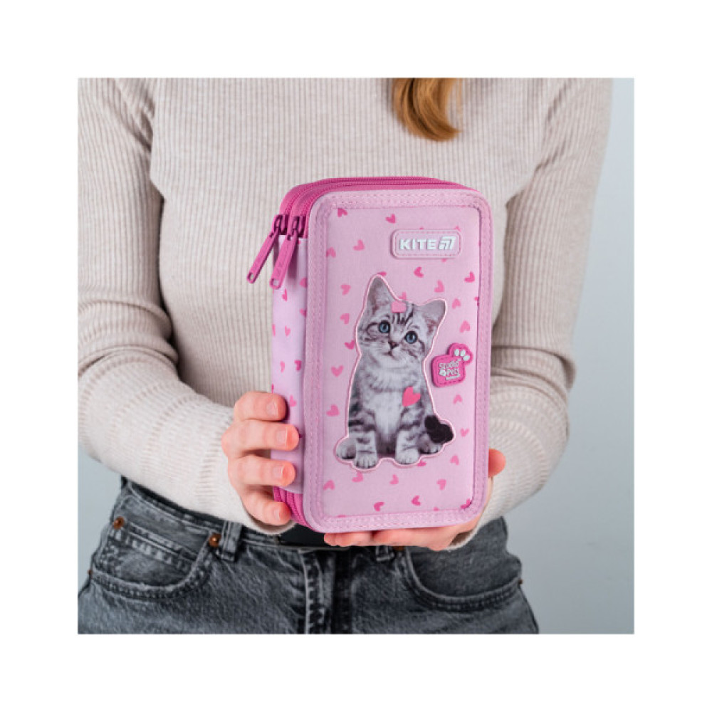 Пенал Kite 623 Studio Pets, 2 відділення (SP25-623)