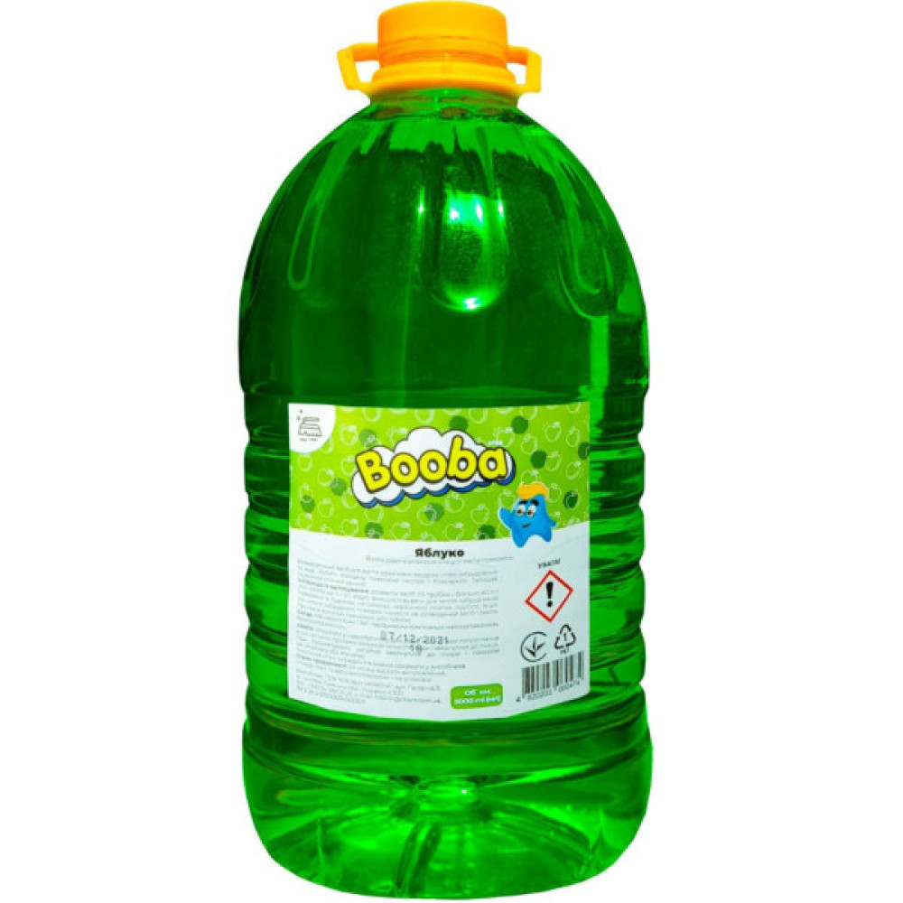 Засіб для миття підлоги Booba Універсальний для різних поверхонь Яблуко 5 л (4820203060474)