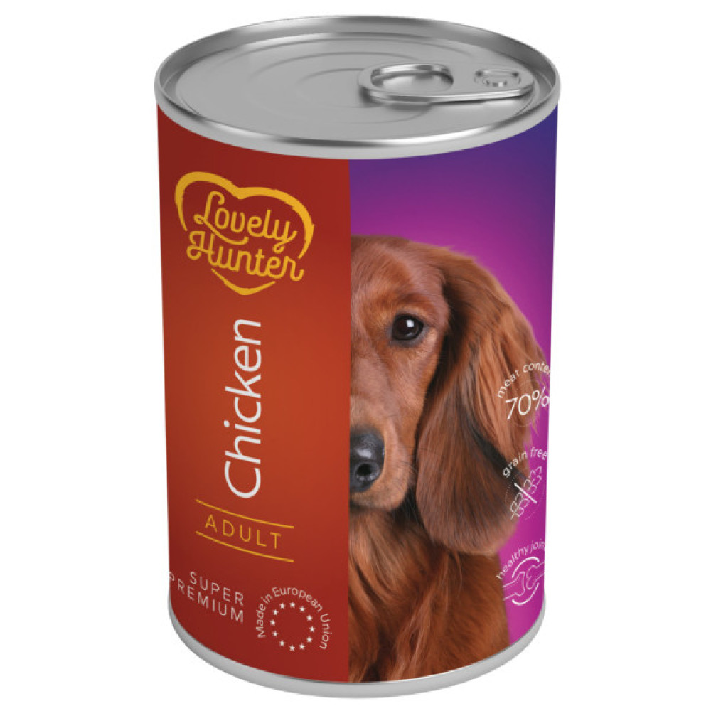 Консерви для собак Lovely Hunter Adult Chicken 800 г (LHU45623)
