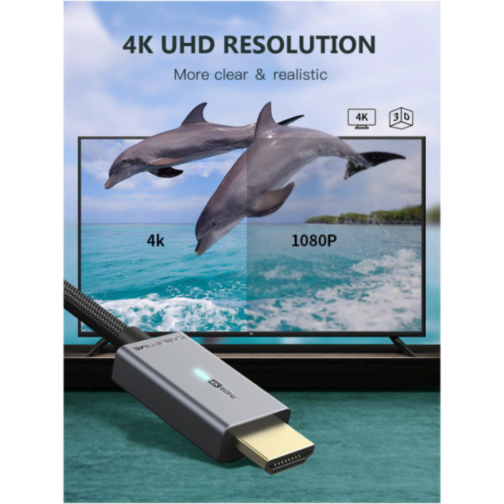 Кабель мультимедійний miniDisplayPort M to HDMI M 1.8m Cabletime (CA914586)