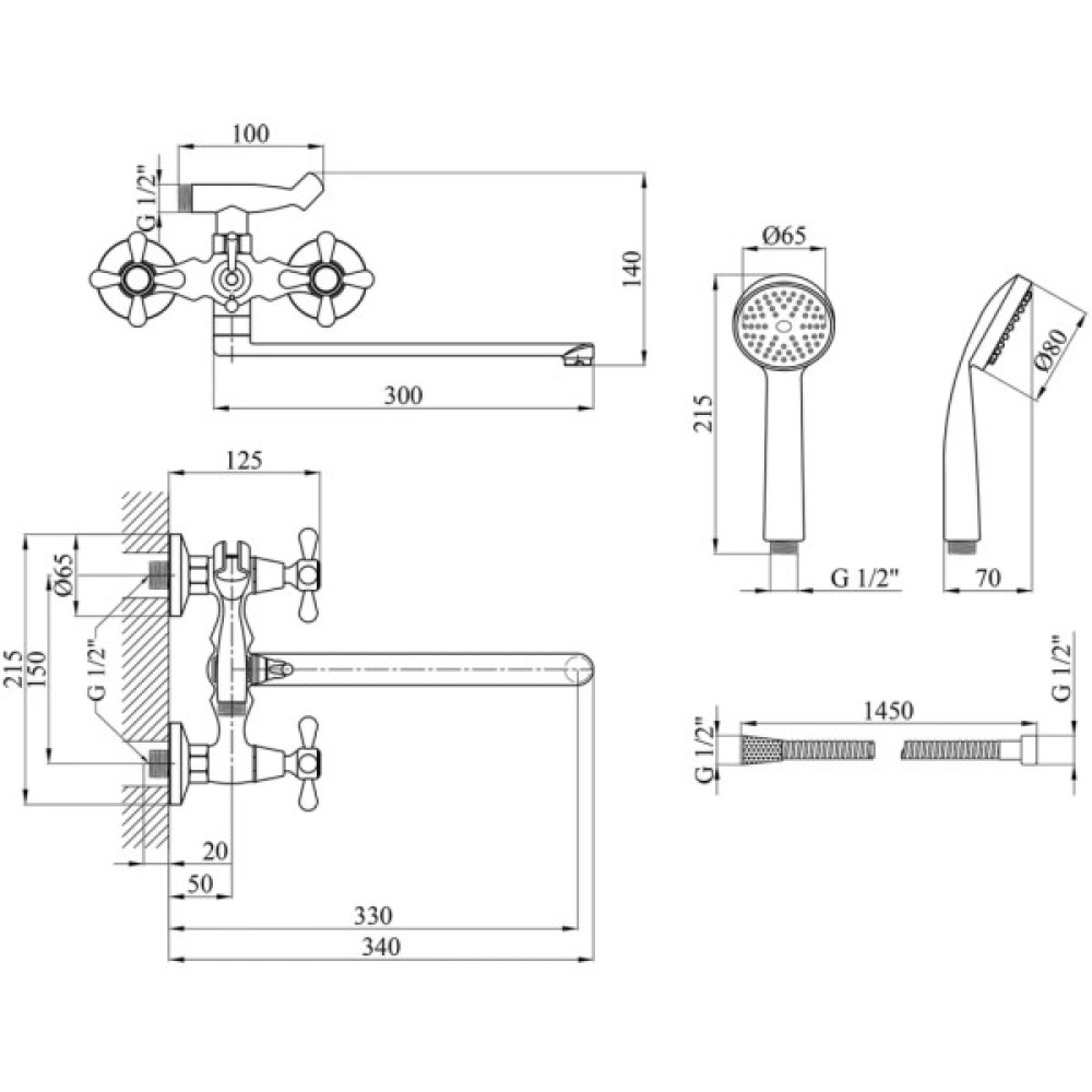 Змішувач Agua Toledo-C073 (CV017361)