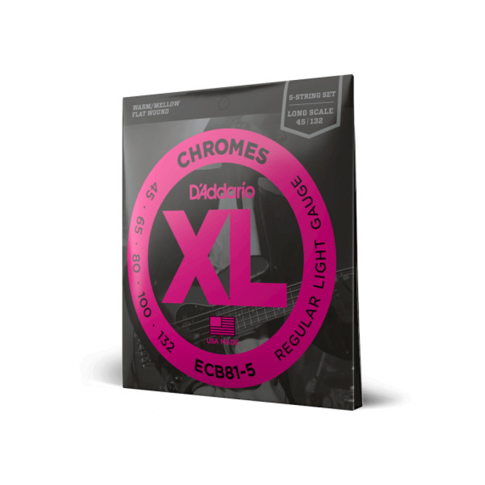 Струни для гітари D'Addario XL Chromes Bass Regular Light 5-String (45-132) (ECB81-5)