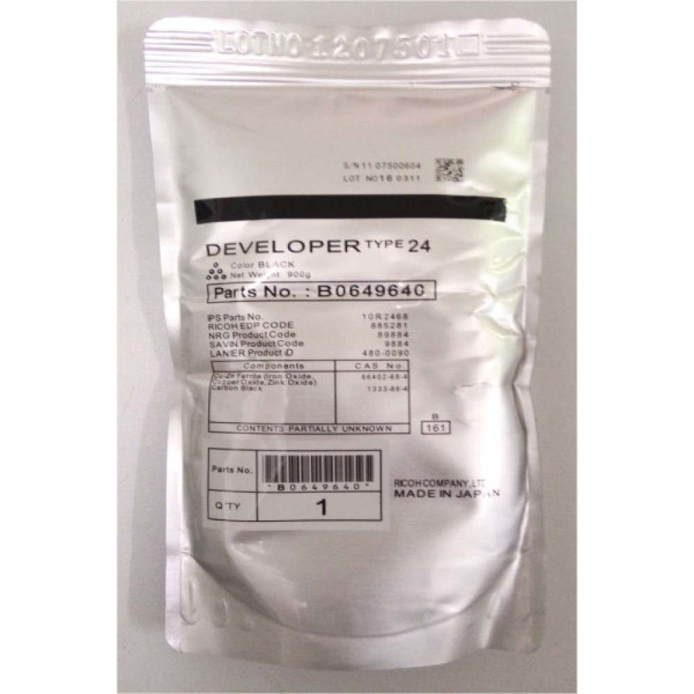 Девелопер Ricoh Type 24 Developer Black 885281 (B0649640)
