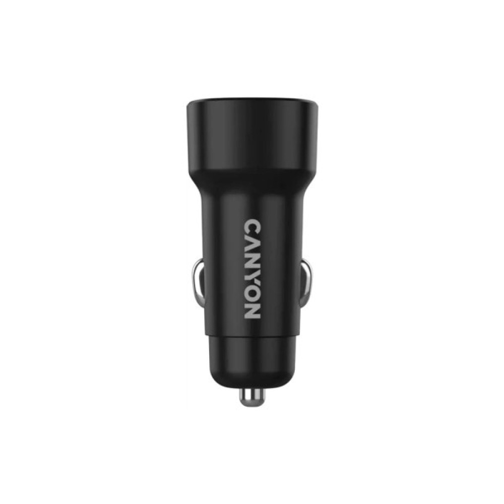 Зарядний пристрій Canyon 2xUSB 24W black (CNE-CCABR2AA)