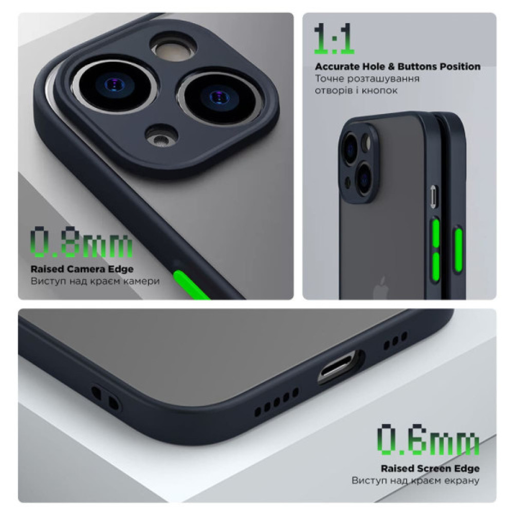 Чохол до мобільного телефона Armorstandart Frosted Matte Tecno Spark 20C (BG7n) Navy Blue (ARM73584)