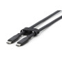 Дата кабель USB-C to USB-C 2.0m USB 3.2 Gen1 5G 100W 4K silicone black Digitus (AK-300342-020-S) Дата кабель USB-C to USB-C 2.0m USB 3.2 Gen1 5G 100W 4K silicone black Digitus (AK-300342-020-S)