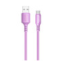 Дата кабель USB 2.0 AM to Micro 5P 1.0m soft silicone violet ColorWay (CW-CBUM044-PU)