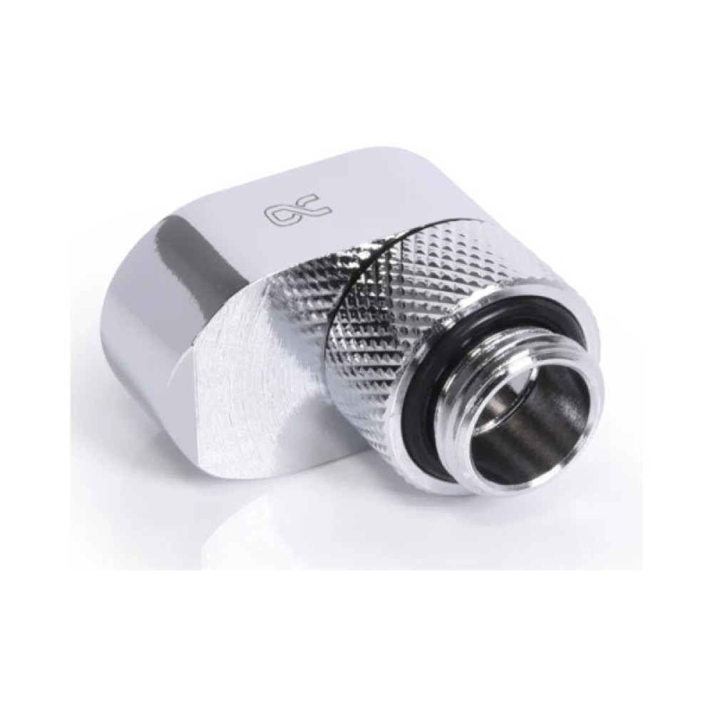 Фітинг для СРО Alphacool Eiszapfen 16mm off set fitting rotatable - chrome (17602)