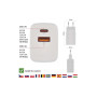 Зарядний пристрій EMOS V04G45 1xUSB-A + 1xUSB-C PD20W GaN (V04G45)