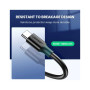 Дата кабель USB 3.0 AM to USB-C 1.5m 3A US184 black Ugreen (20883)