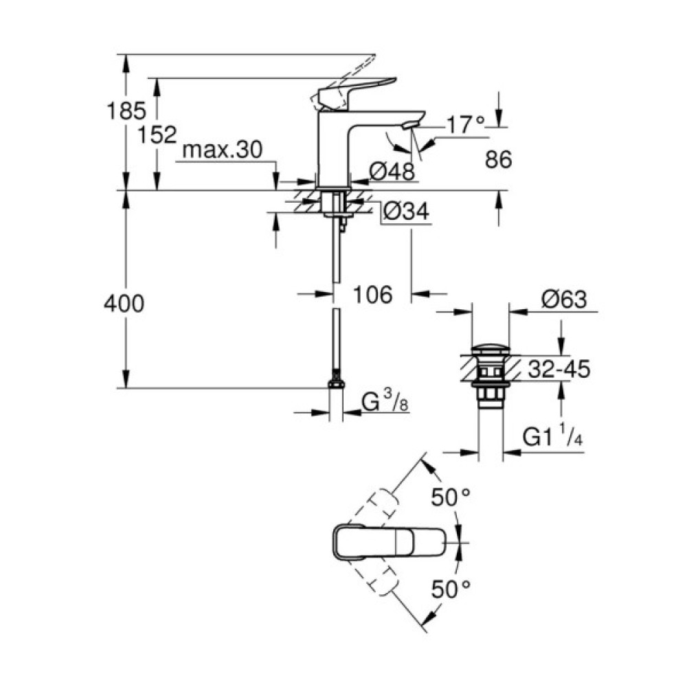 Змішувач Grohe QuickFix 1018570000