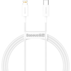 Дата кабель USB-C to Lightning 1.0m 20W Superior Series White Baseus (CATLYS-A02)