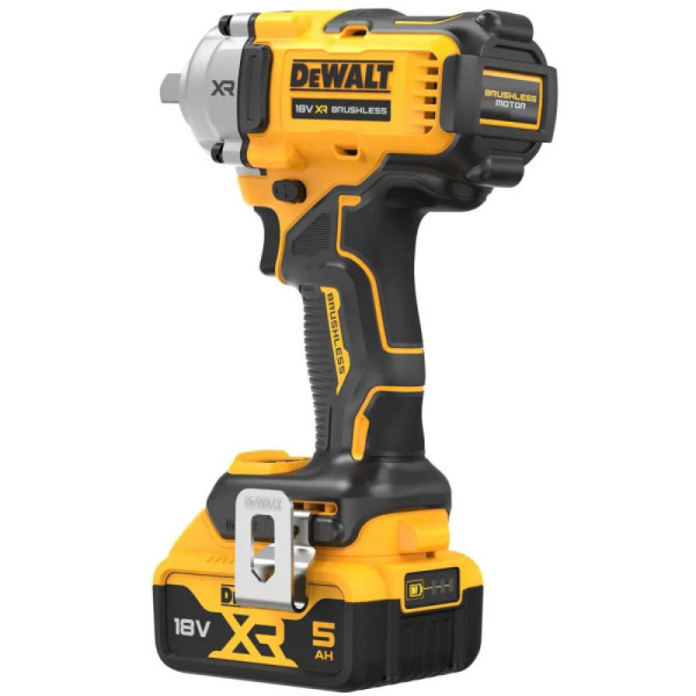 Гайковерт ударний DeWalt XR Li-Ion 18В акб 2х5А·год 1084Нм 2000об/хв 3250уд/хв 1/2" ЗП кейс 1.67кг