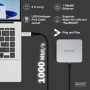 Дата кабель USB AM to RJ45 Ethernet 3.0m CAT 6A S/FTP 1Gbps LSZH Digitus (AK-300600-030-S)