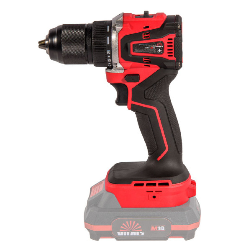 Шуруповерт Vitals Master, AU 1835abc BL, 18V, 35Нм, 500–1500об/хв, кейс, 1.43кг (без АКБ та ЗП) (235978)